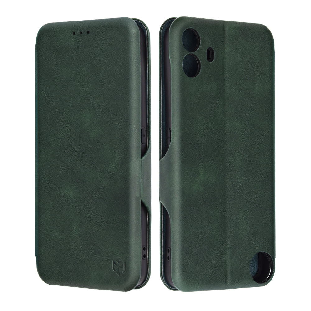 Case for Nothing CMF Phone 1, Techsuit, Safe Wallet Plus, Green