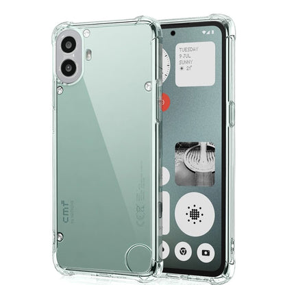 Custodia per Nothing CMF Phone 1, Techsuit, Shockproof Clear, Trasparente