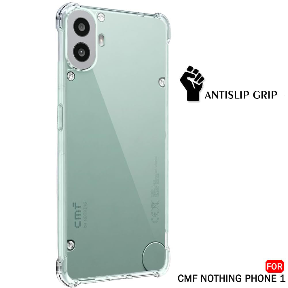 Custodia per Nothing CMF Phone 1, Techsuit, Shockproof Clear, Trasparente