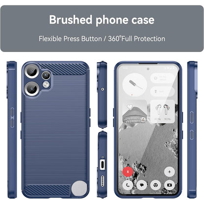 Custodia per Nothing CMF Phone 2 Pro, Techsuit, Carbonio, Blu