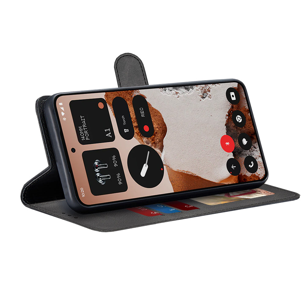 Custodia per Nothing CMF Phone 2 Pro, Techsuit, Diary Book, Nera