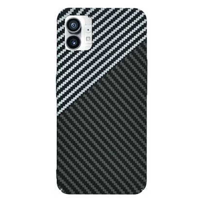 Custodia per Nothing Phone (1), Techsuit, Carbonite FiberShell, Nero Grigio