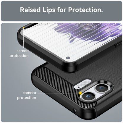 Custodia per Nothing Phone (2), Techsuit, Carbonio, Nera