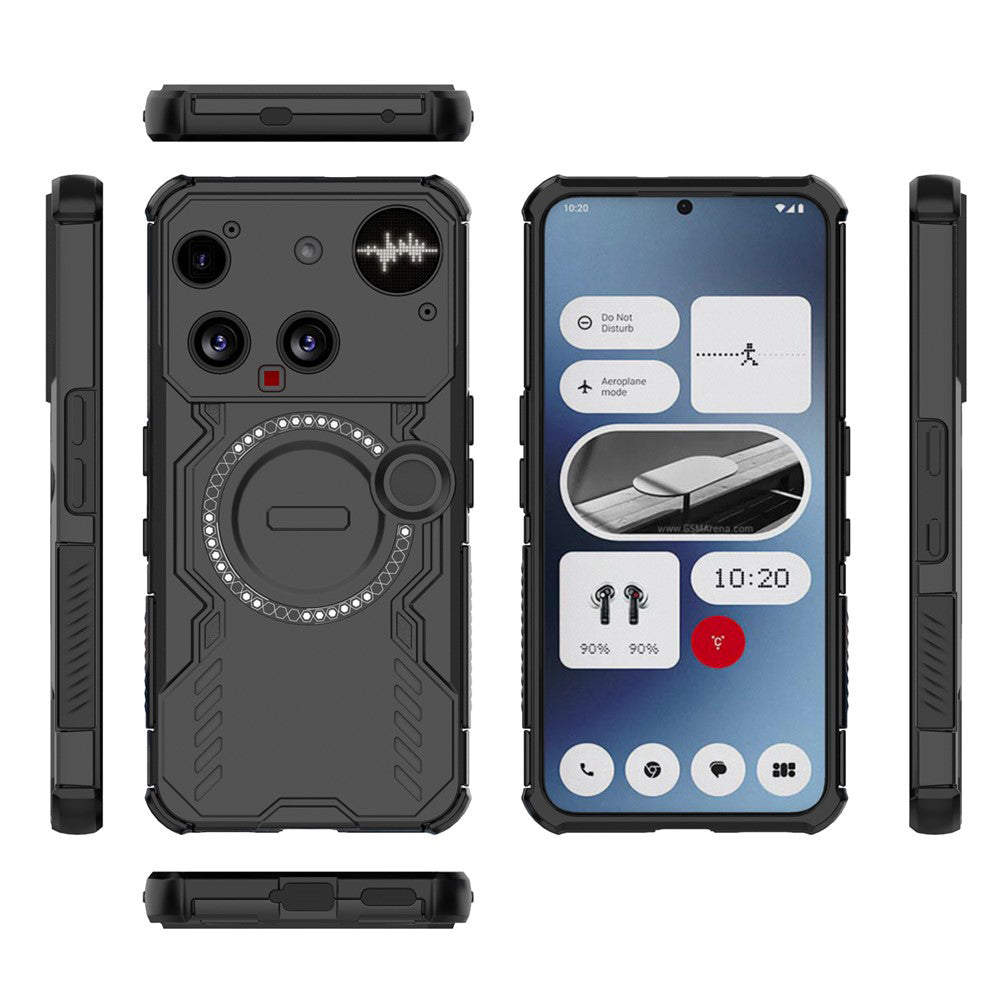 Custodia MagSafe per Nothing Phone (3), Techsuit, ArmorMag, Nera
