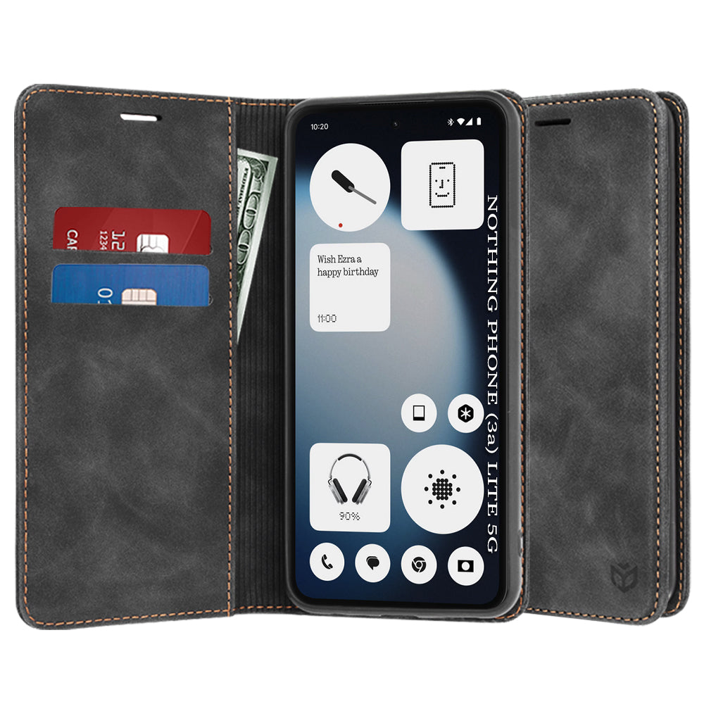 Custodia per Nothing Phone (3a) Lite, Techsuit, Confy, Nera