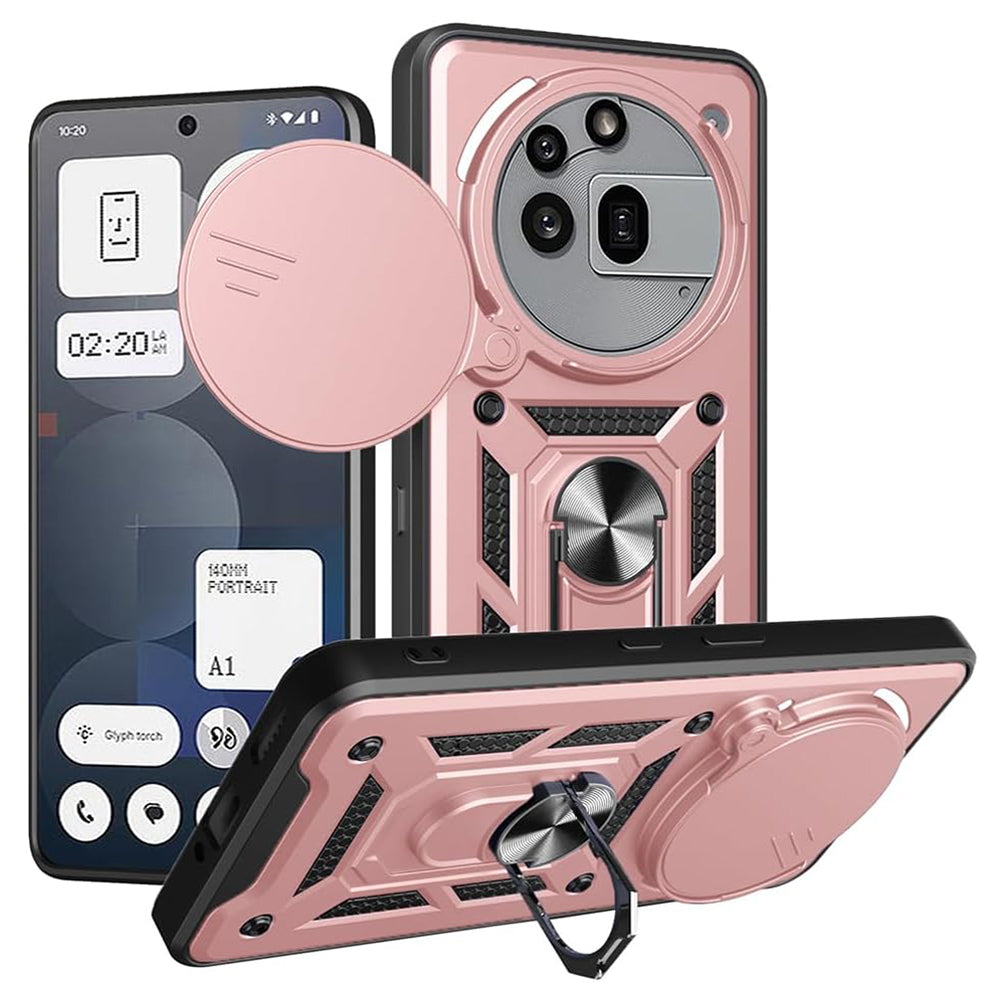 Custodia per Nothing Phone (3a) Pro, Techsuit, CamShield, Rosa