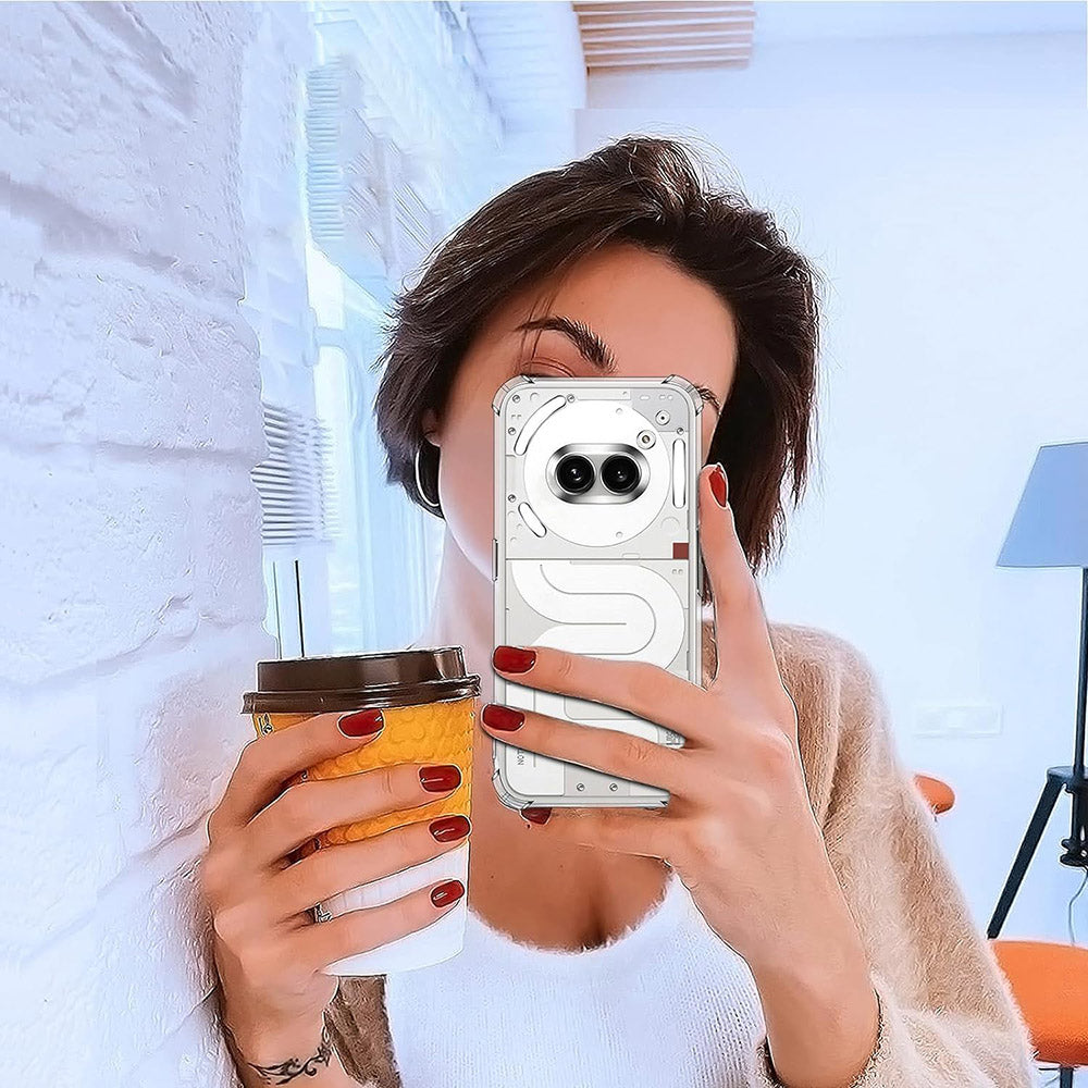 Custodia per Nothing Phone (3a) Pro, Techsuit, Shockproof Clear, Trasparente