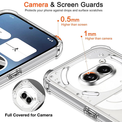 Custodia per Nothing Phone (3a) Pro, Techsuit, Shockproof Clear, Trasparente