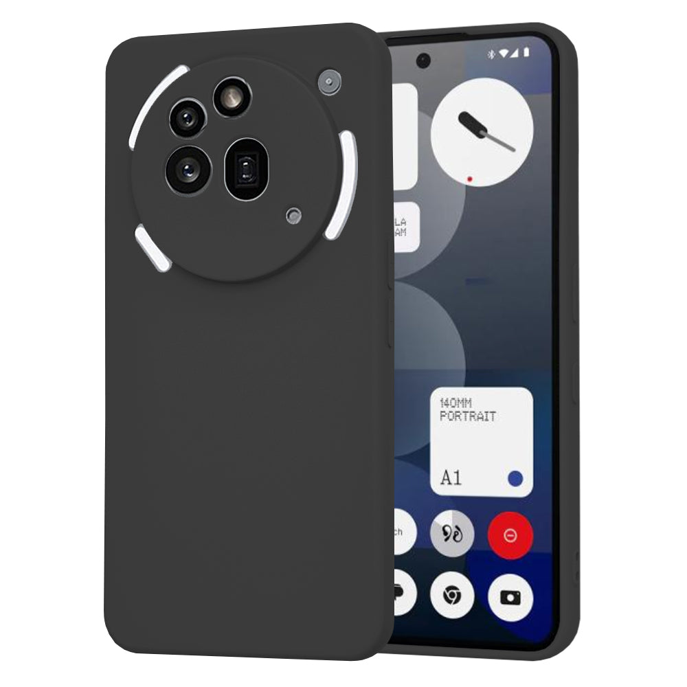 Custodia per Nothing Phone (3a) Pro, Techsuit, SoftFlex, Nera