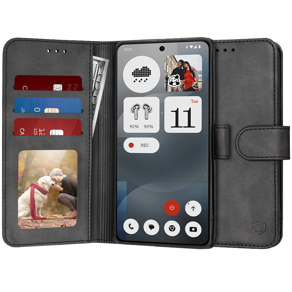 Custodia per Nothing Phone (3a), Techsuit, Diary Book, Nera