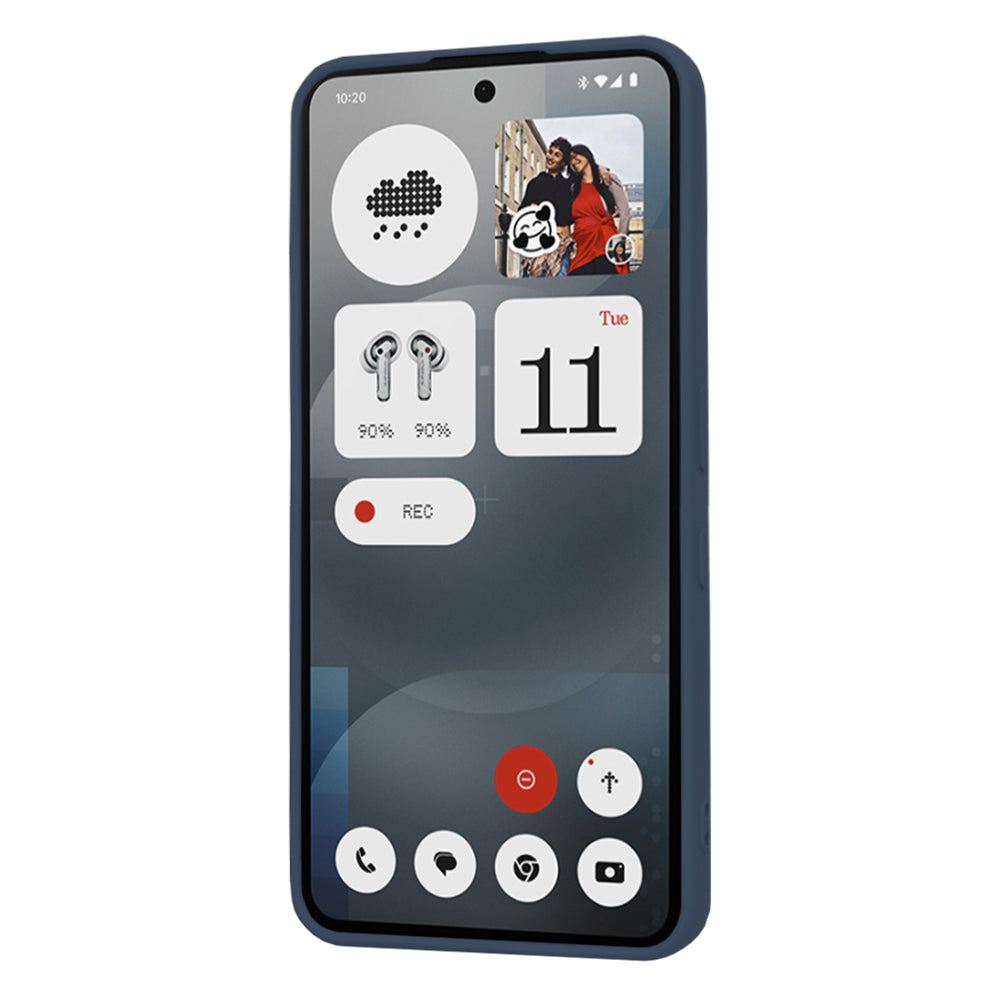 Custodia per Nothing Phone (3a), Techsuit, SoftFlex, Blu scuro