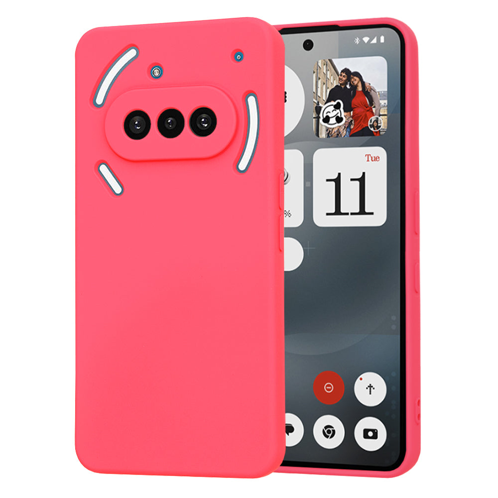 Custodia per Nothing Phone (3a), Techsuit, SoftFlex, Rosa Scuro