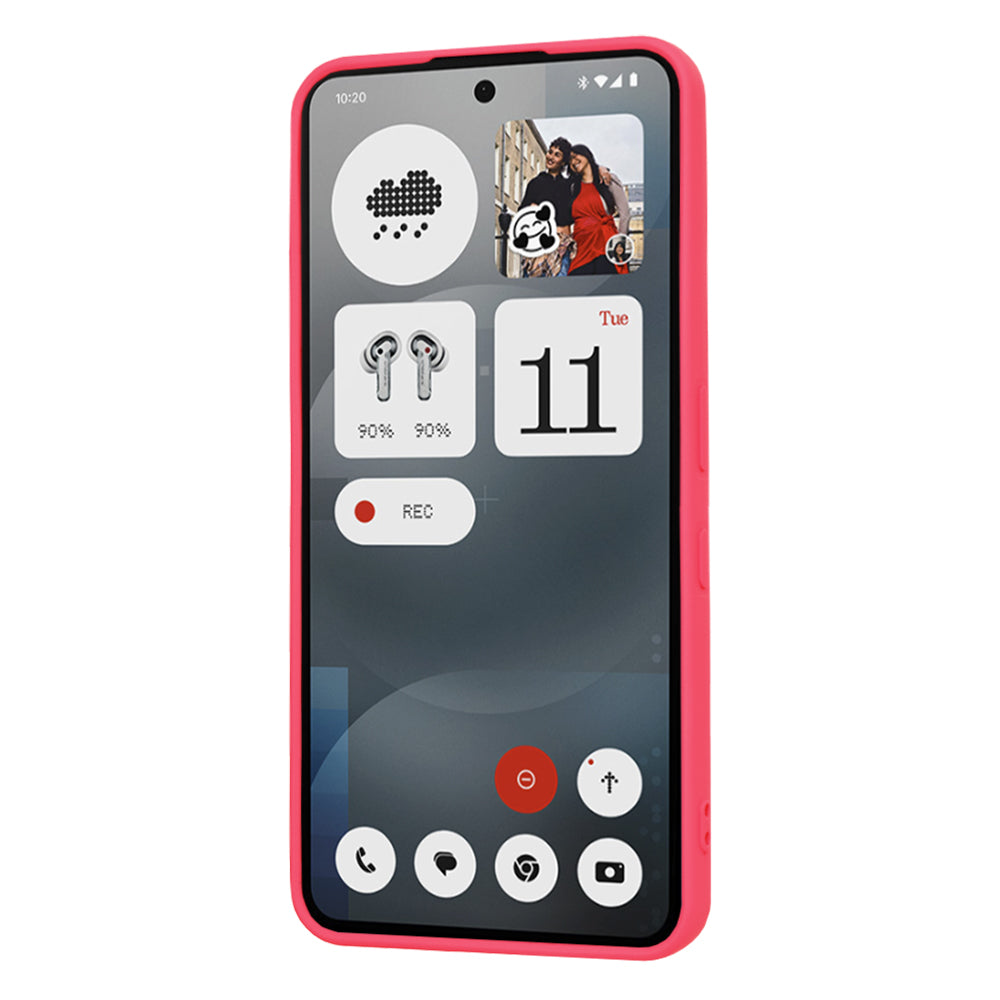 Custodia per Nothing Phone (3a), Techsuit, SoftFlex, Rosa Scuro