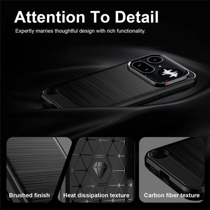Custodia per Nothing Phone (4a) Pro, Techsuit, Carbonio, Nera