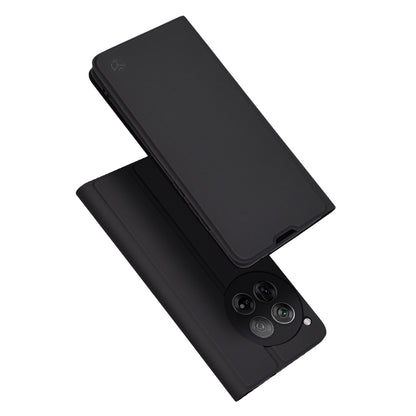 Custodia per OnePlus 12, Techsuit, Magskin Book, Nera