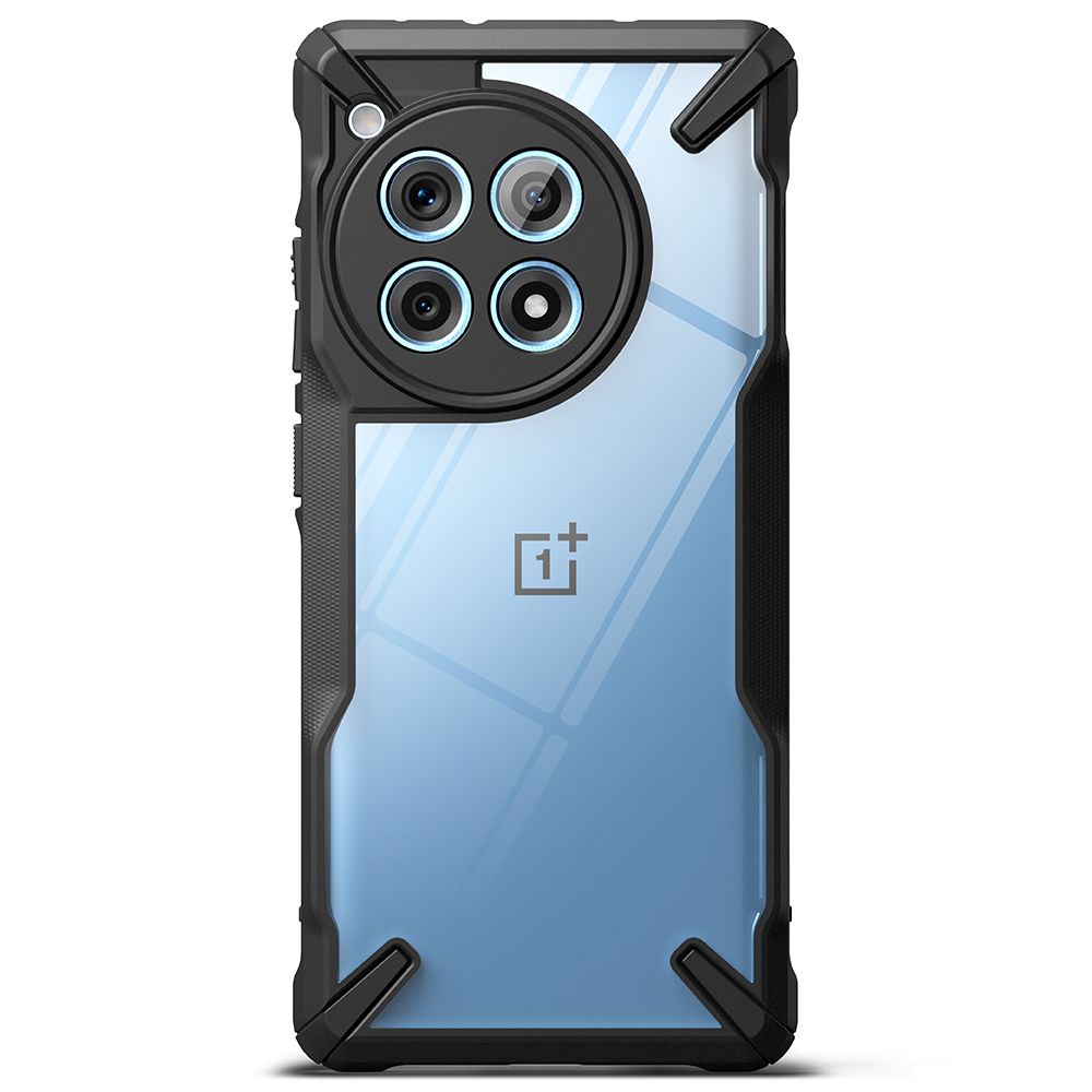 Custodia per OnePlus 12R, Ringke, Fusion X, nero 