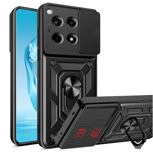 Custodia per OnePlus 12R, Techsuit, CamShield, Nera