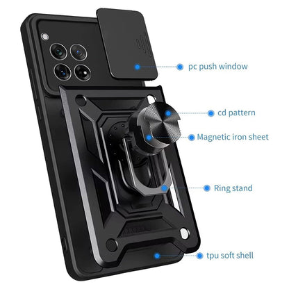 Custodia per OnePlus 12R, Techsuit, CamShield, Rosa