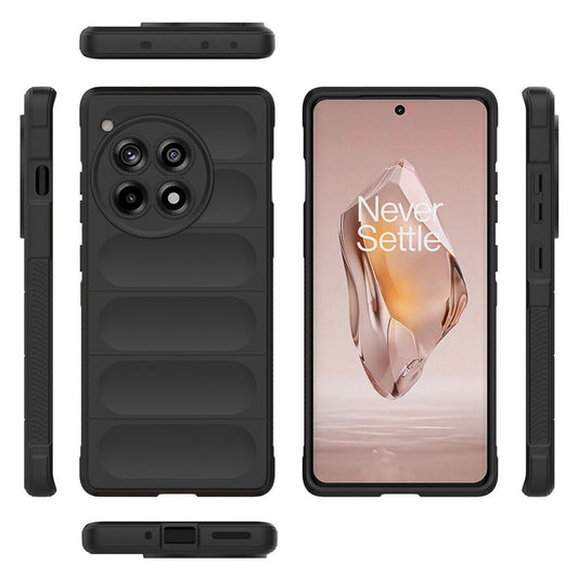 Custodia per OnePlus 12R, Techsuit, Magic Shield, Nera