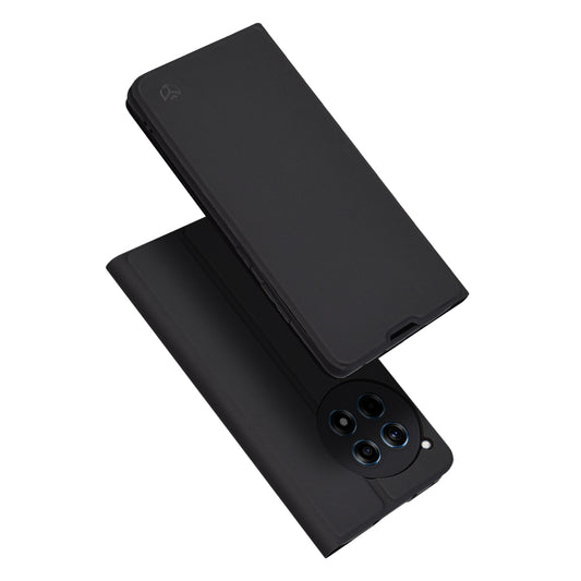 Custodia per OnePlus 12R, Techsuit, Magskin Book, Nera