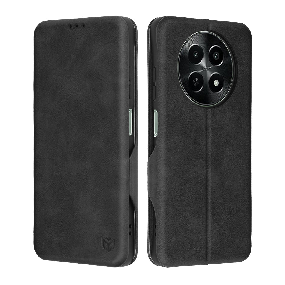 Custodia per OnePlus 12R, Techsuit, Safe Wallet Plus, Nera
