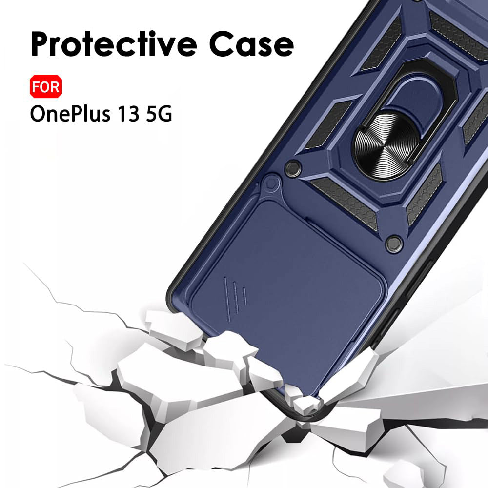Custodia per OnePlus 13, Techsuit, CamShield, Blu