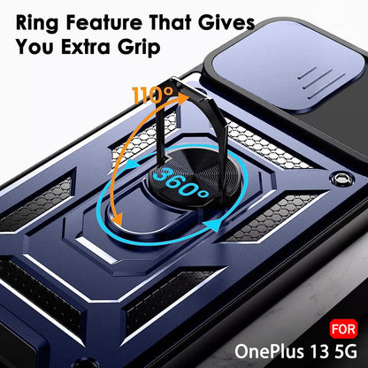 Custodia per OnePlus 13, Techsuit, CamShield, Blu