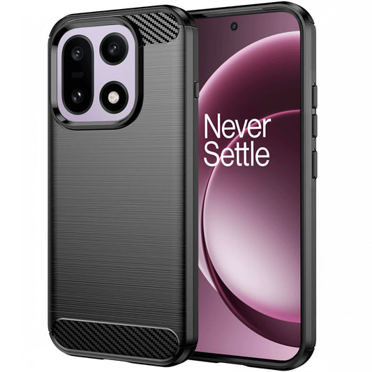 Custodia per OnePlus 15, Techsuit, Carbonio, Nera