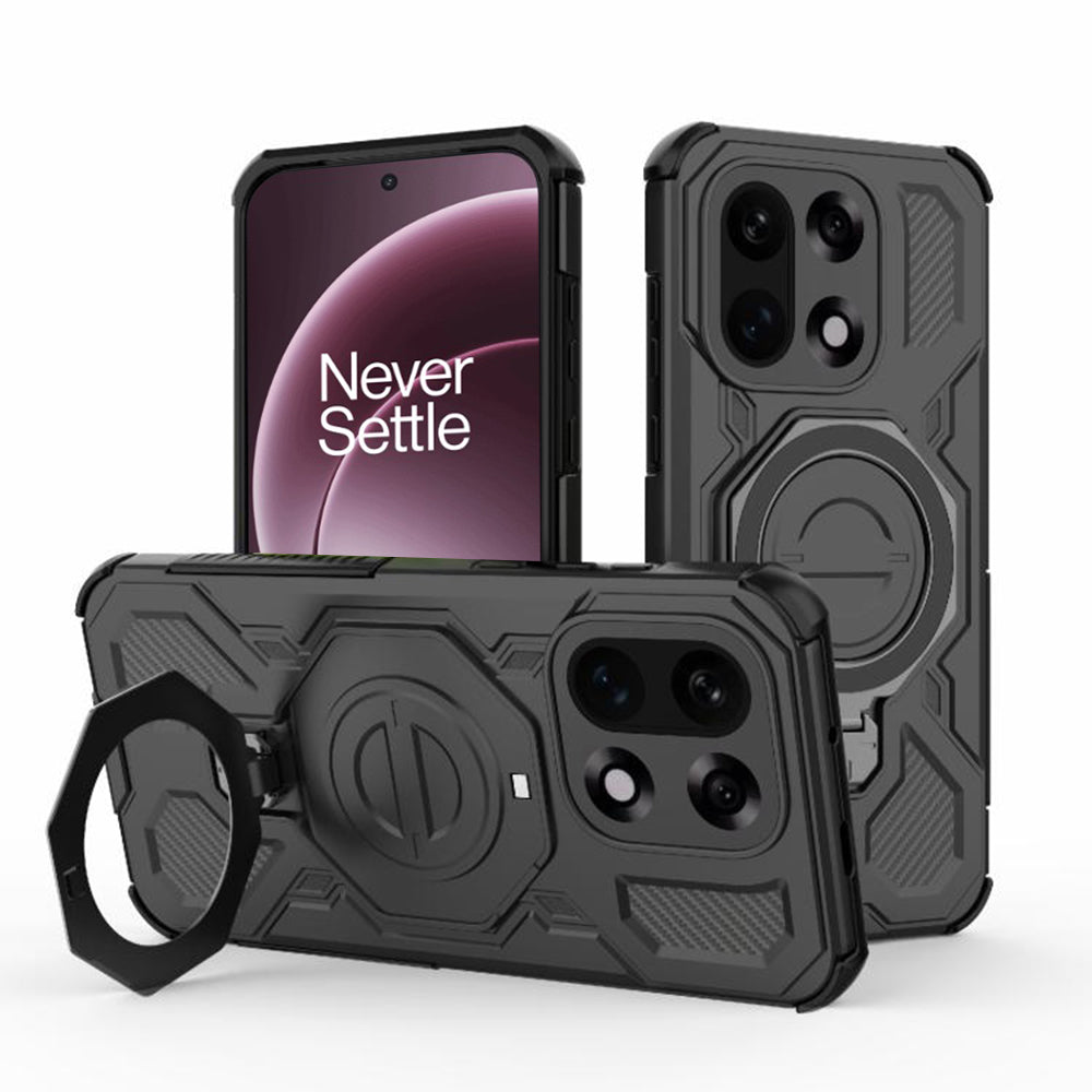 Custodia per OnePlus 15, Techsuit, Carbon Shield Pro, Nera