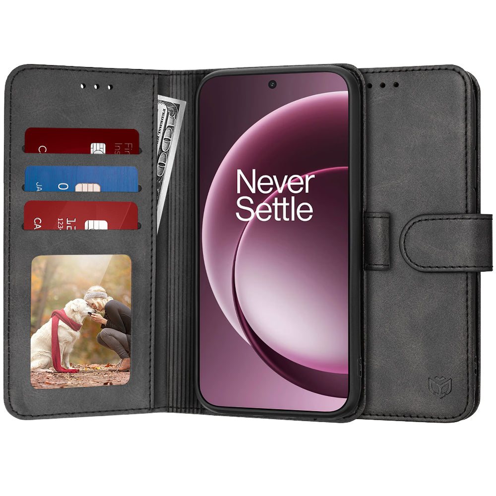 Custodia per OnePlus 15, Techsuit, Diary Book, Nera