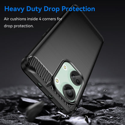 Custodia per OnePlus Nord 3, Techsuit, Carbonio, Nera