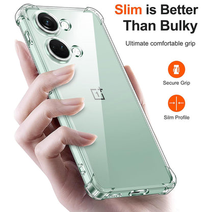 Custodia per OnePlus Nord 3, Techsuit, Shockproof Clear, Trasparente