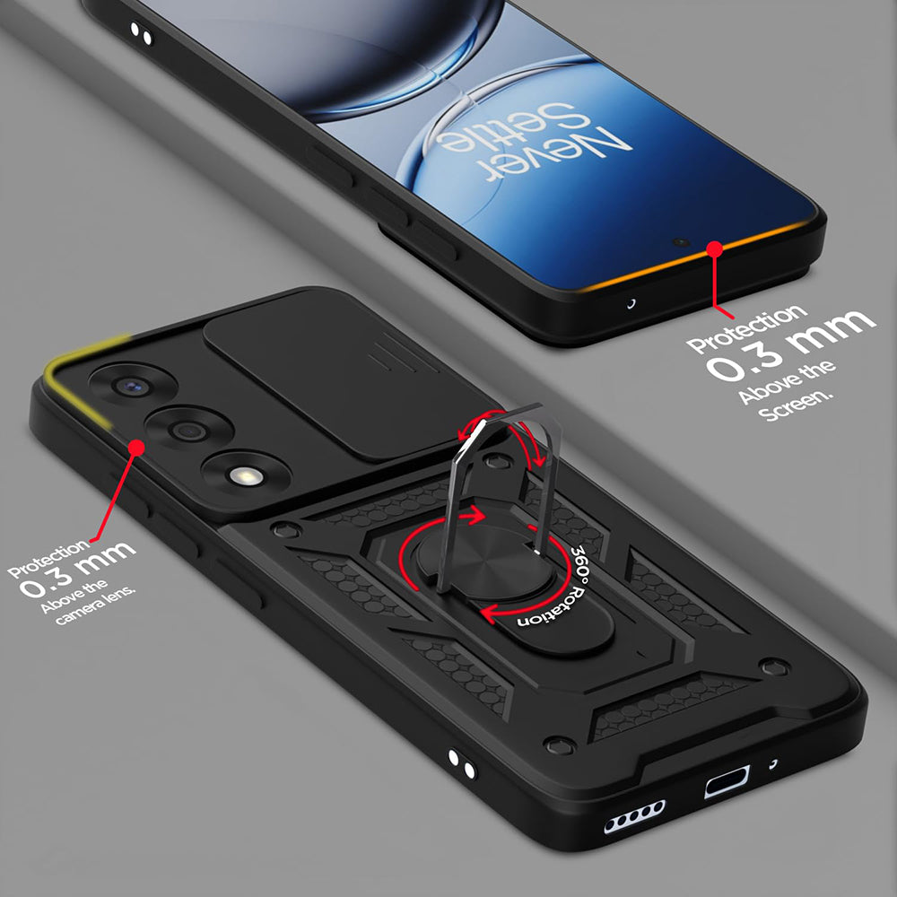 Custodia per OnePlus Nord 5, Techsuit, CamShield, Nera
