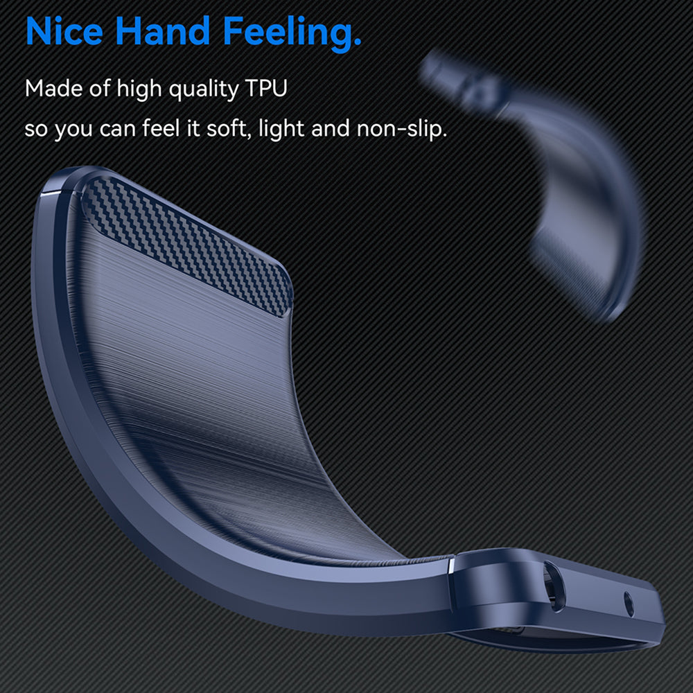 Custodia per OnePlus Nord 4, Techsuit, Carbonio, Blu