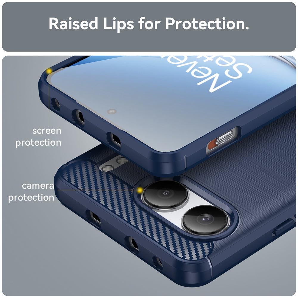 Custodia per OnePlus Nord 4, Techsuit, Carbonio, Blu