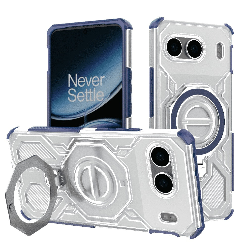 Custodia per OnePlus Nord 4, Techsuit, Carbon Shield Pro, Blu