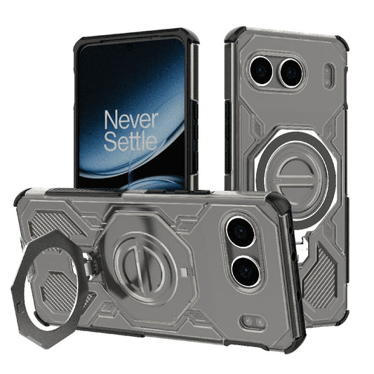 Custodia per OnePlus Nord 4, Techsuit, Carbon Shield Pro, Fumo