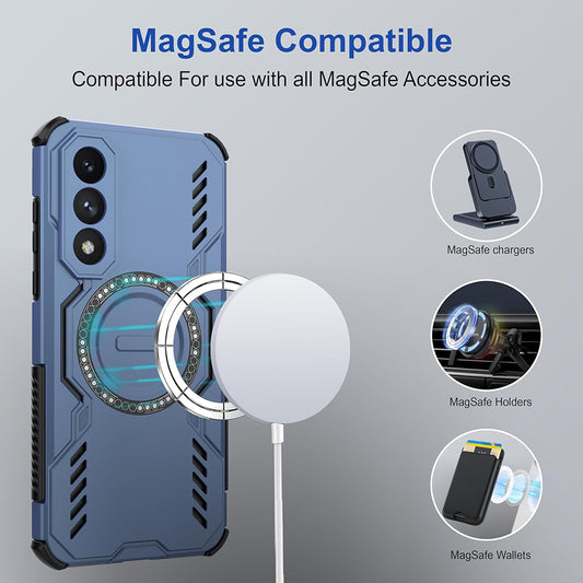 Custodia MagSafe per OnePlus Nord 5, Techsuit, ArmorMag, Nera