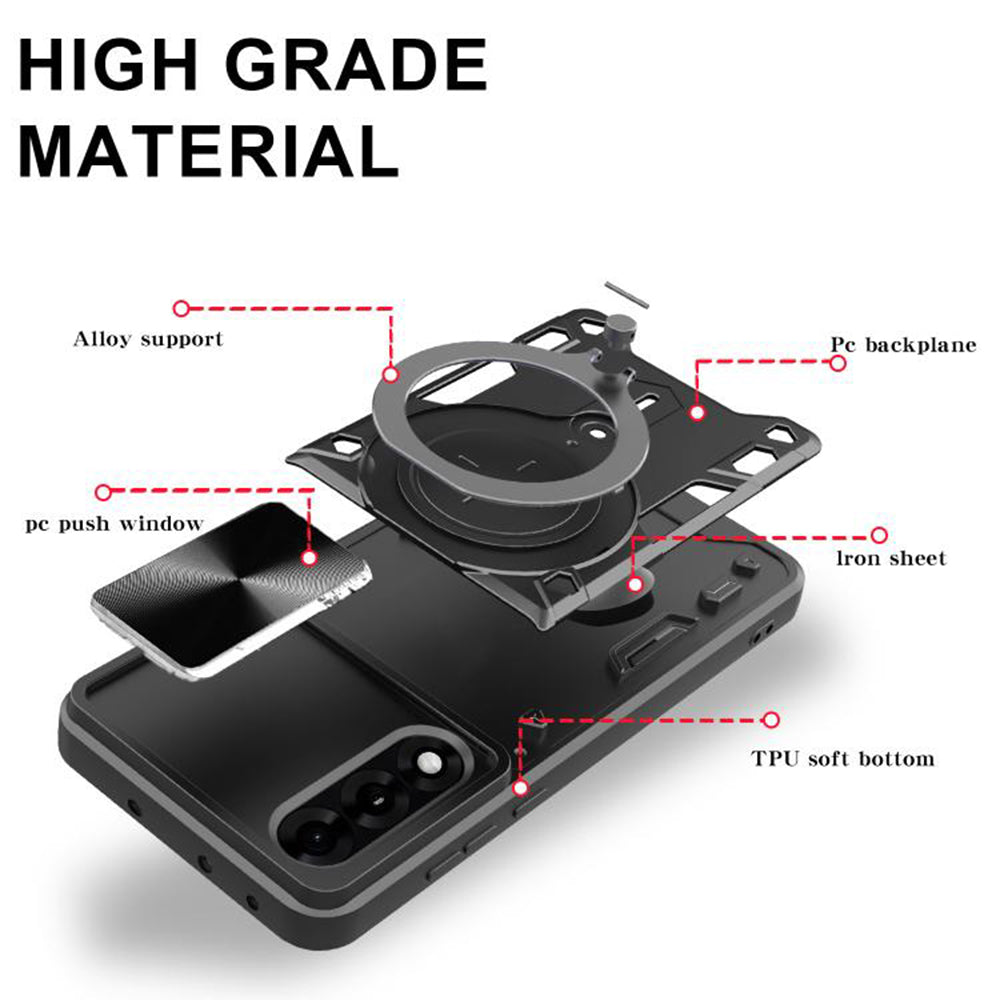 Custodia per OnePlus Nord 5, Techsuit, CamGuard Pro, Nera