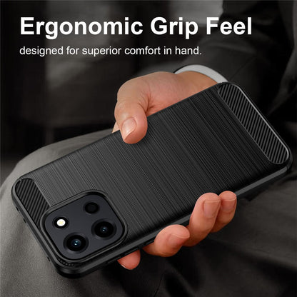 Custodia per OnePlus Nord 6, Techsuit, Carbonio, Blu