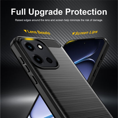 Custodia per OnePlus Nord 6, Techsuit, Carbonio, Blu