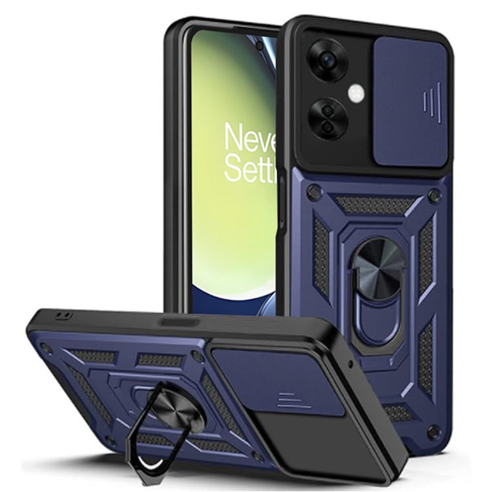 Custodia per OnePlus Nord CE 3 Lite, Techsuit, CamShield, Blu