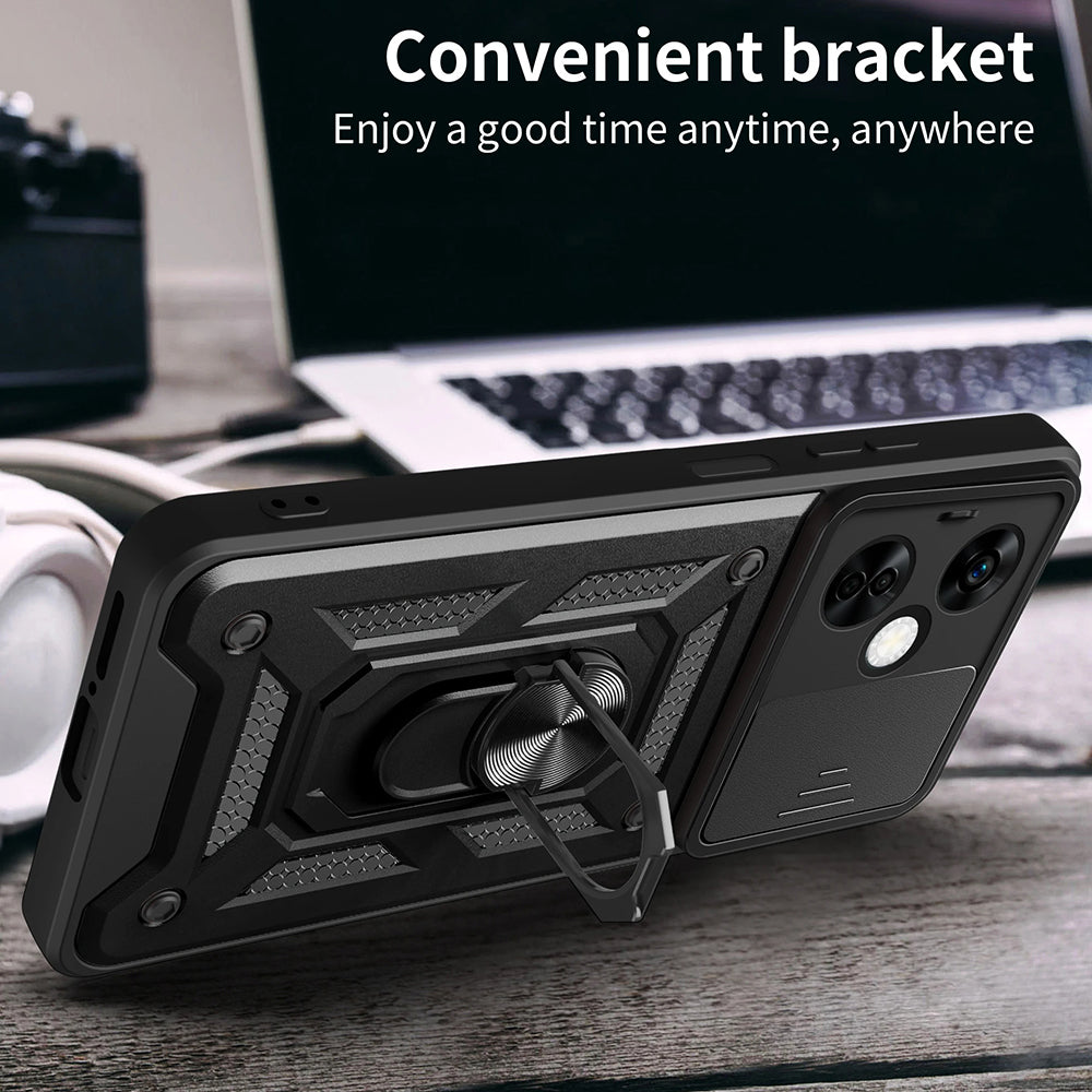 Custodia per OnePlus Nord CE 3 Lite, Techsuit, CamShield, Nera