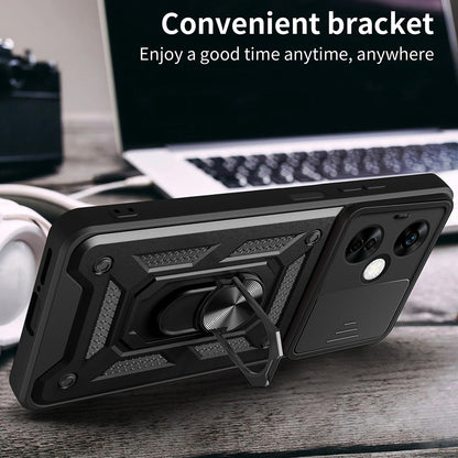 Custodia per OnePlus Nord CE 3 Lite, Techsuit, CamShield, Nera