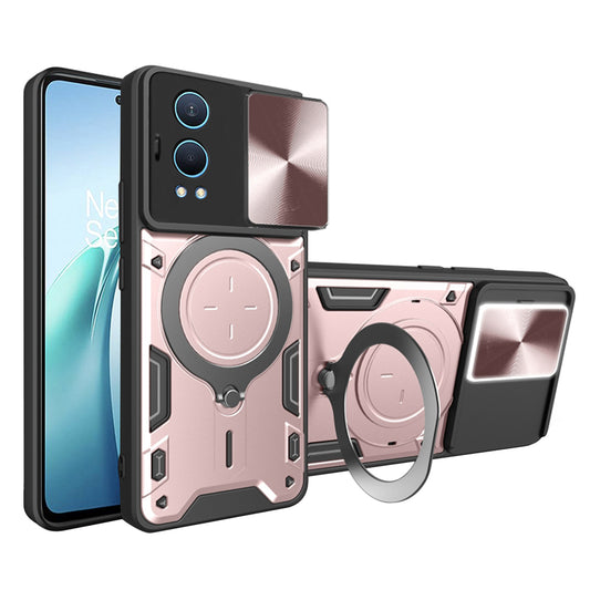 Custodia per OnePlus Nord CE4 Lite, Techsuit, CamGuard Pro, Rosa Oro