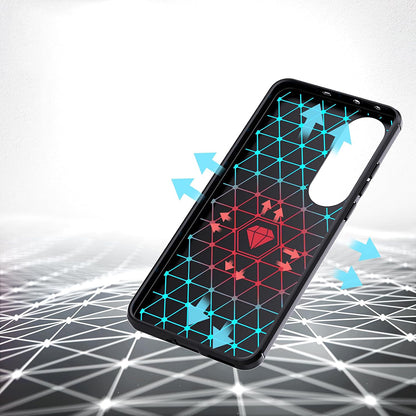 Custodia per OnePlus Nord CE4 Lite, Techsuit, Carbonio, Blu