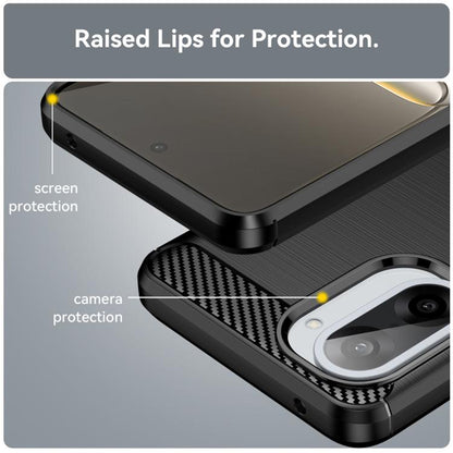 Custodia per OnePlus Nord CE5, Techsuit, Carbonio, Nera