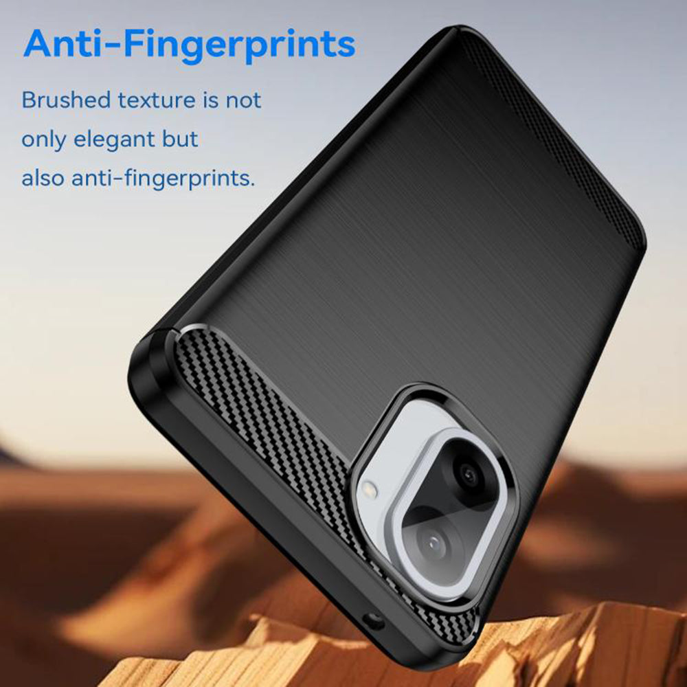 Custodia per OnePlus Nord CE5, Techsuit, Carbonio, Nera
