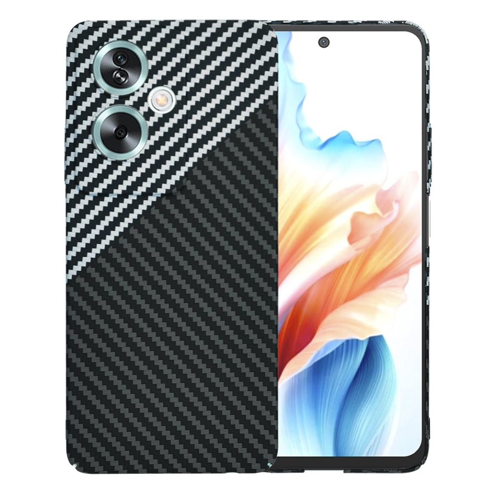 Custodia per OnePlus Nord N30 SE / Oppo A79, Techsuit, Carbonite FiberShell, Nero Grigio