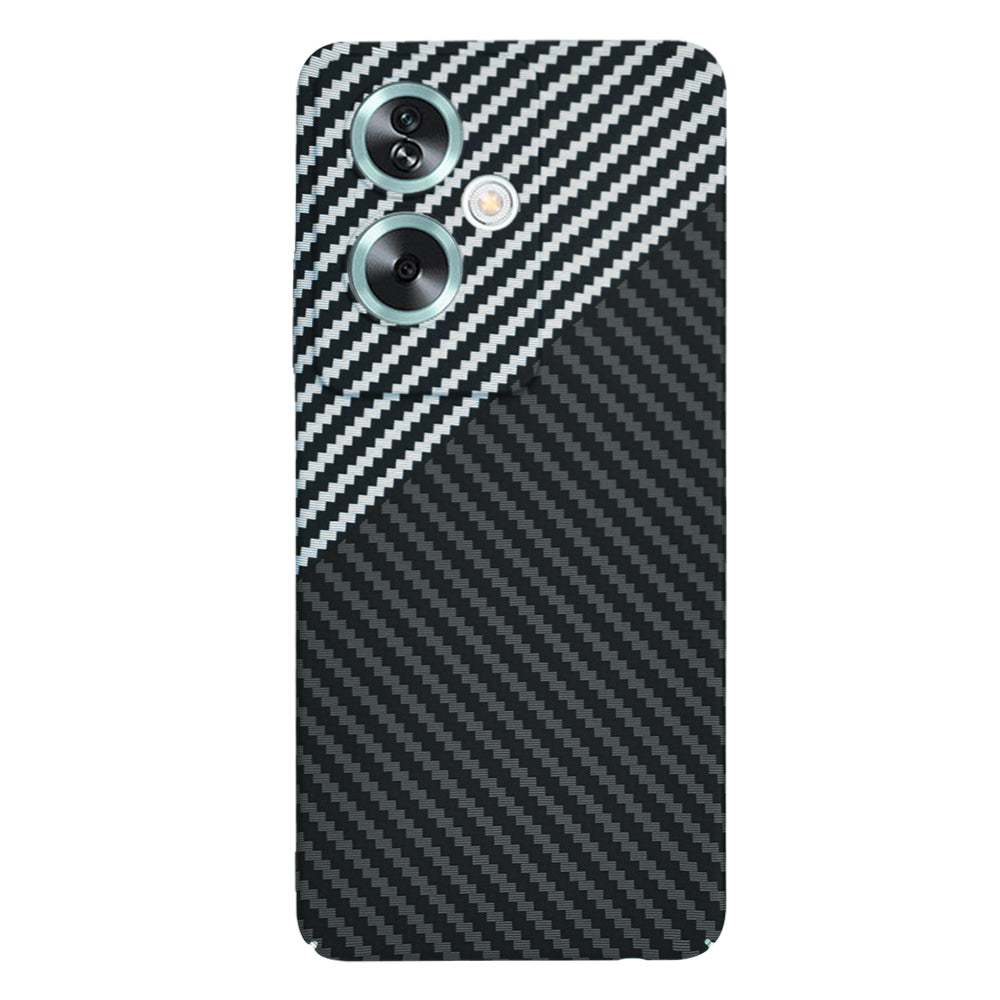 Custodia per OnePlus Nord N30 SE / Oppo A79, Techsuit, Carbonite FiberShell, Nero Grigio